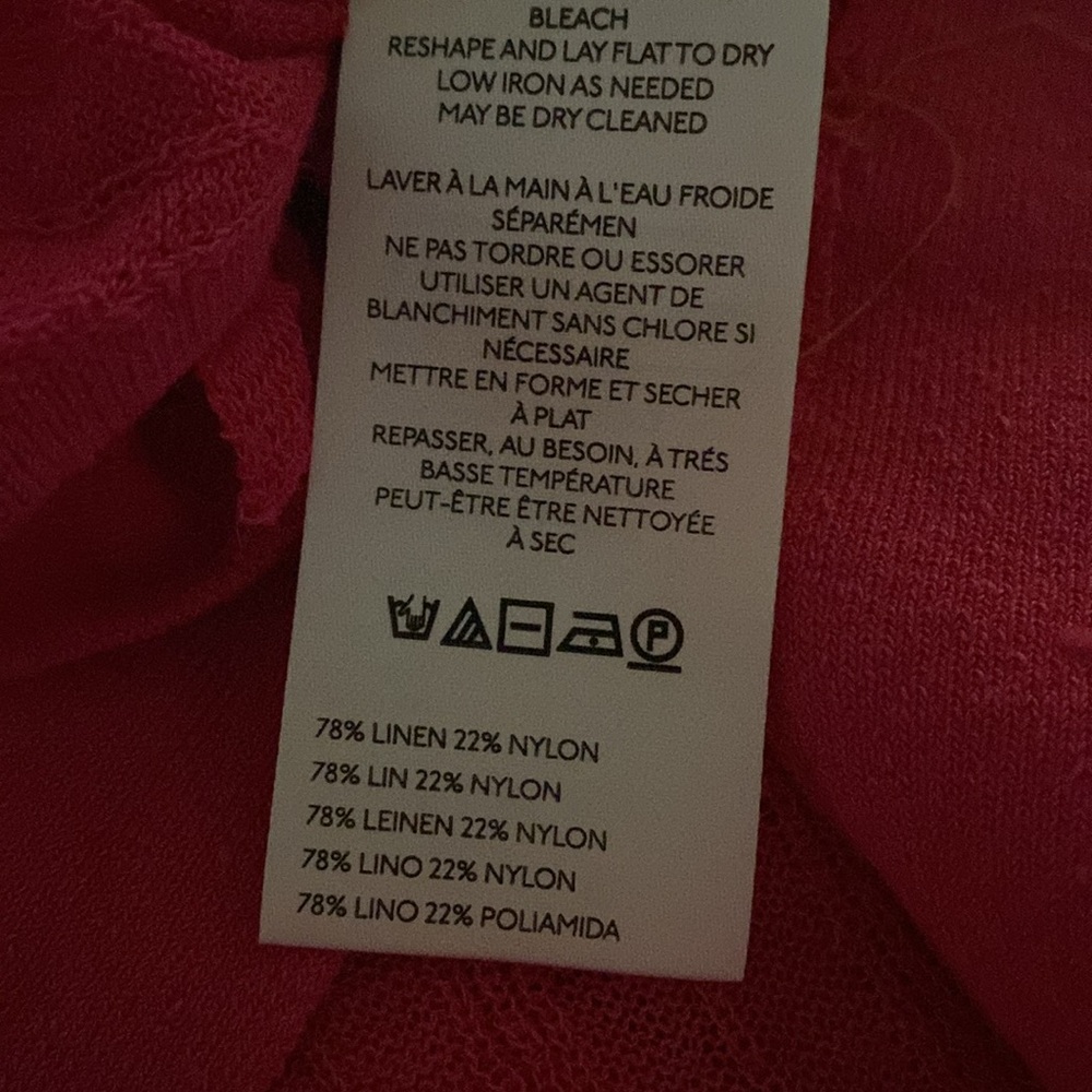 Maeve By Anthropologie Linen Ruffled Wrap Cardigan Sweater - Picture 7 of 10